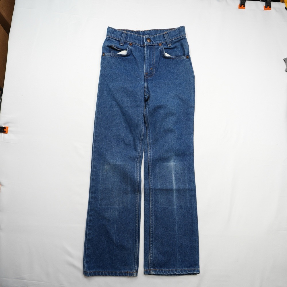 Vintage 80s / 90s Levi's 512 Orange Tab Jeans Made in USA Youth Sz Boys Slim 11